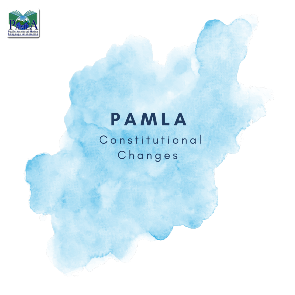 PAMLA Constitution Changes