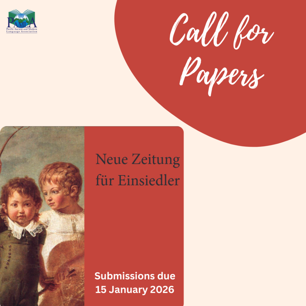 CFP for German Studies: Neue Zeitung für Einsiedler